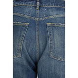 Margiela Blue Cotton Straight-Leg Jeans
