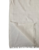 Dolce & Gabbana White Cashmere Knit Neck Wrap Shawl Scarf