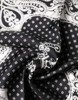 Dolce & Gabbana Black Bandana Print Square Handkerchief Scarf