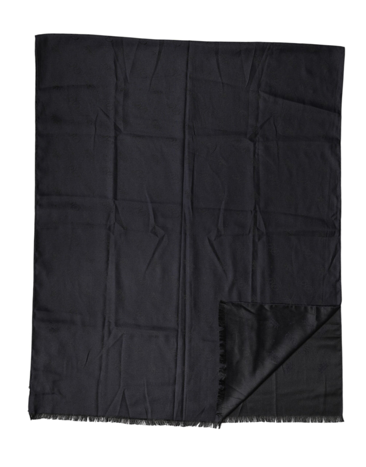 Dolce & Gabbana Black Lace Stole Silk NeckWrap Shawl Scarf