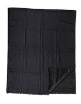 Dolce & Gabbana Black Lace Stole Silk NeckWrap Shawl Scarf