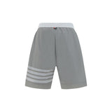Thom Browne Gray Polyamide Bermuda Shorts