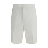 Thom Browne White Polyester Bermuda Shorts