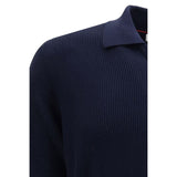 Brunello Cucinelli Blue Cotton Dress Shirt