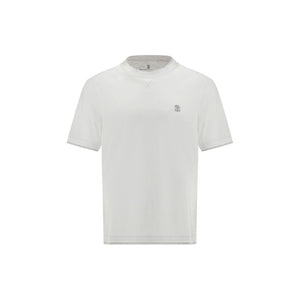 Brunello Cucinelli White Cotton T-Shirt