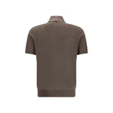 Brunello Cucinelli Brown Cotton Polo Shirt
