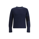 Thom Browne Blue Cotton Sweatshirt