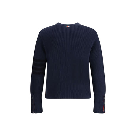 Thom Browne Blue Cotton Sweatshirt
