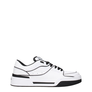 Dolce & Gabbana White Leather Sneakers