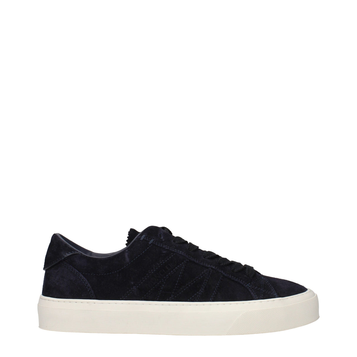 Moncler Blue Leather Low Top Sneakers