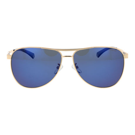 Polaroid Gold Stainless Steel Sunglasses