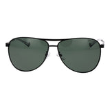 Polaroid Black Stainless Steel Sunglasses