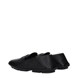 Dolce & Gabbana Black Leather Slip-On Loafers