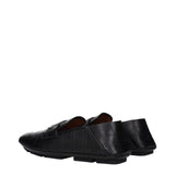 Dolce & Gabbana Black Leather Slip-On Loafers