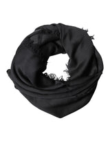 Dolce & Gabbana Black Lace Stole Neck Wrap Shawl Scarf