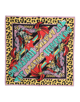 Dolce & Gabbana Multicolor Cartoon Square Foulard Scarf