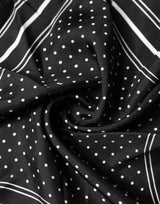 Dolce & Gabbana Scarf Black Poka Dot Men Square Handkerchief