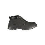 Gas Black Polyurethane Men Ankle Boot