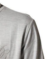 Dolce & Gabbana Light Gray Cotton Zipped Cardigan Sweater