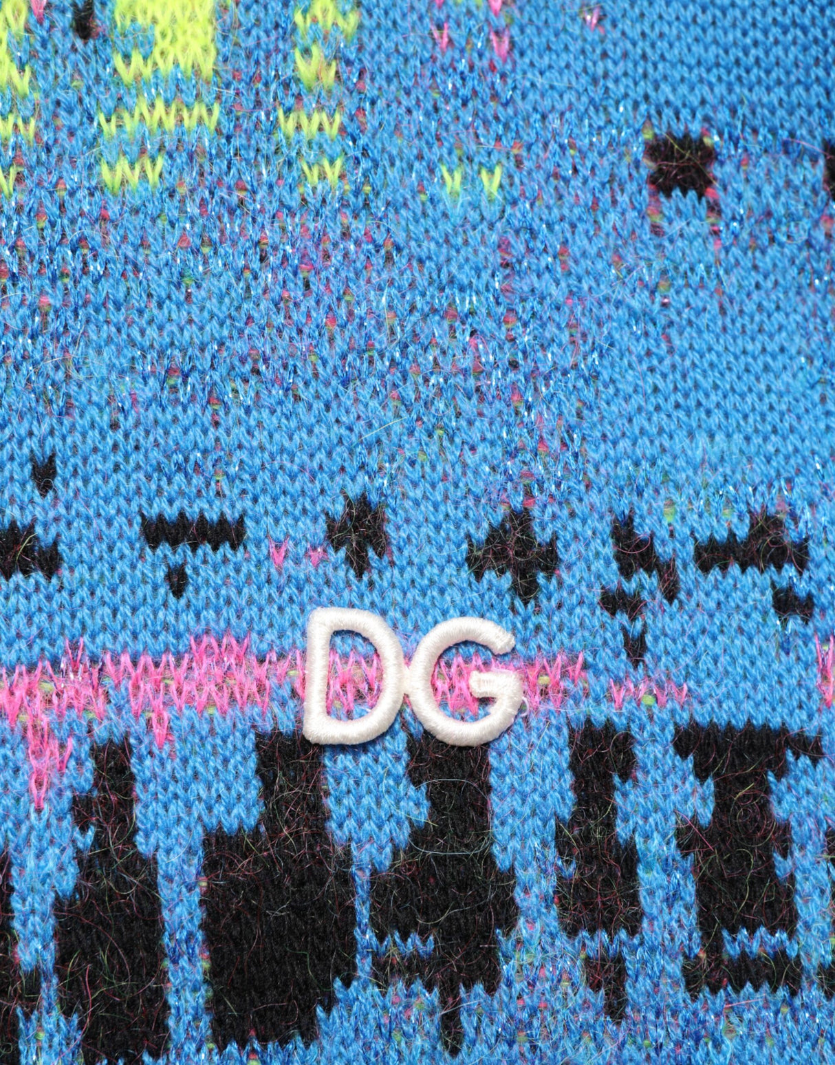 Dolce & Gabbana Multicolor Men Crew Neck Pullover Sweater