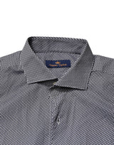 Domenico Tagliente Gray Patterned Long Sleeves Dress Shirt