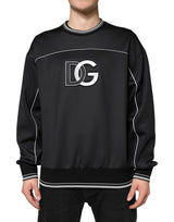 Dolce & Gabbana Black DG Logo Crew Neck Sweatshirt Sweater