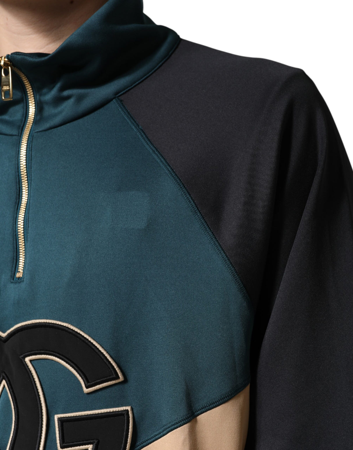 Dolce & Gabbana DG Mock Neck Sweatshirt Sweater  Multicolor