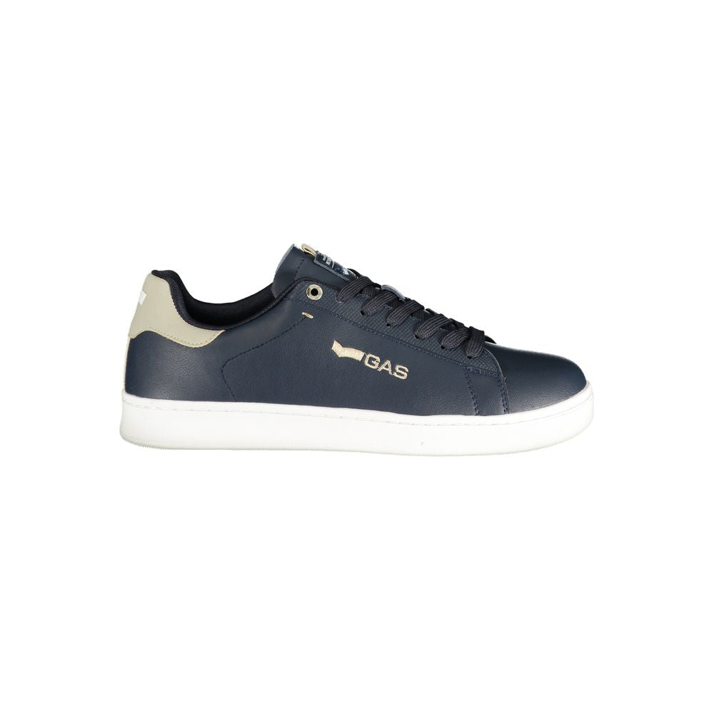 Gas Blue Polyurethane Men's Sneaker