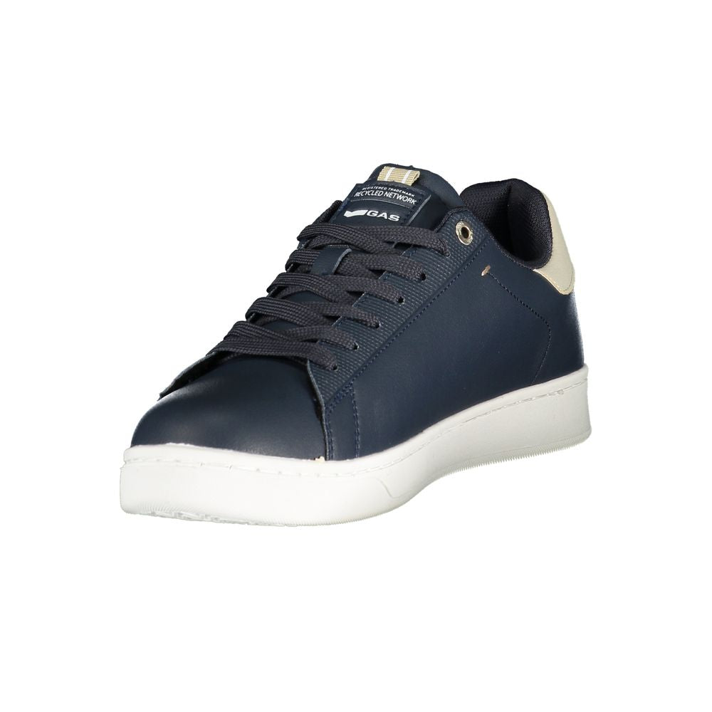 Gas Blue Polyurethane Men's Sneaker