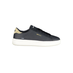 Gas Blue Polyester Men Sneaker