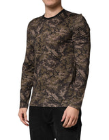 Dolce & Gabbana Multicolor Camouflage Long Sleeves T-shirt