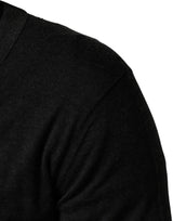 Dolce & Gabbana Black Cashmere Buttoned Men Cardigan Sweater