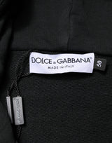 Dolce & Gabbana Black Logo Zipped Hooded Sweatshirt Sweater