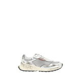 Dsquared² White Calf Leather Bos Taurus Sneakers