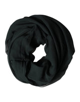 Dolce & Gabbana Dark Green Stole Silk Neck Wrap Shawl  Scarf