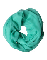 Dolce & Gabbana Teal Stole Silk Neck Wrap Shawl Men Scarf