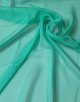 Dolce & Gabbana Green Stole Silk Neck Wrap Shawl Scarf