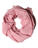Dolce & Gabbana Pink Silk Stole Neck Wrap Shawl Men  Scarf