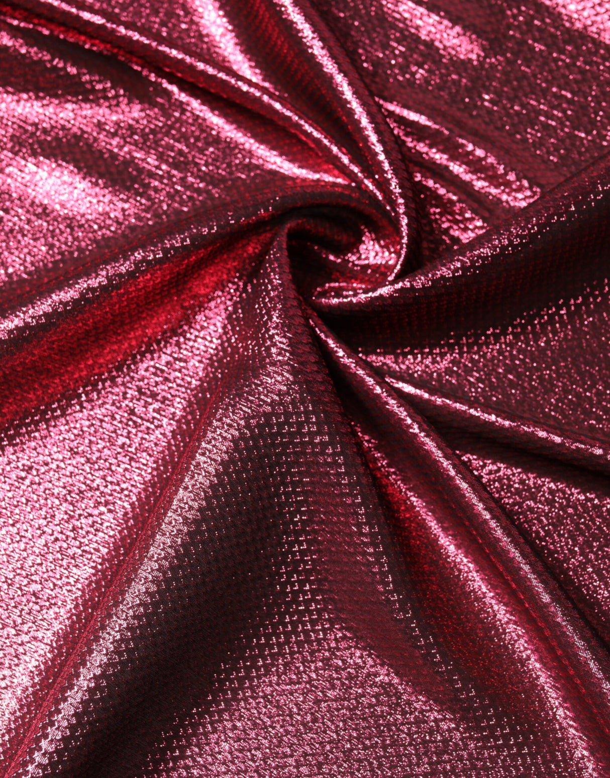 Dolce & Gabbana Metallic Pink Silk Square Foulard Scarf