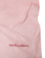 Dolce & Gabbana Light Pink Stole Neck Wrap Shawl  Scarf