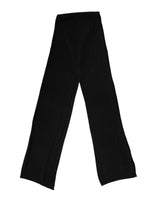 Dolce & Gabbana Black Wool Knit Neck Wrap Shawl Men Scarf