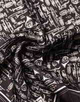 Dolce & Gabbana Brown Jazz Club Square Handkerchief Men 32cm x 31cm Scarf