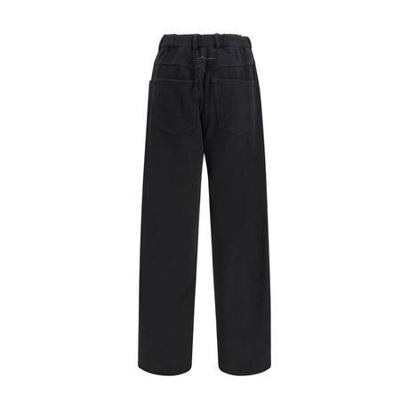 MM6 Black Cotton Athletic Pants