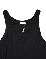 Dolce & Gabbana Black Sleeveless Round Neck Tank Top  T-shirt