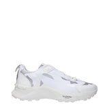 Valentino Garavani White Fabric Athletic Sneakers