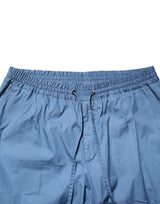 Dolce & Gabbana Blue Cotton Double Breasted 2 Piece  Suit