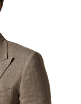 Dolce & Gabbana Beige Linen Double Breasted 2 Piece Men Suit