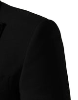 Dolce & Gabbana Black Wool Single Breasted 3 Piece Men Suit