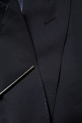 Dolce & Gabbana Blue Wool Double Breasted 2 Piece Men Suit