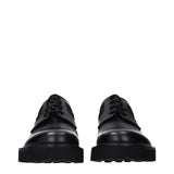 Valentino Garavani Black Leather Oxfords And Derbies